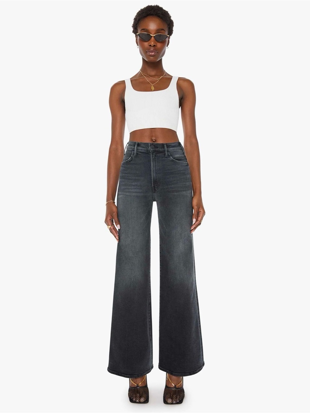 NWT Mother The Hustler Roller Sneak, size 27, color: Not Today Satan